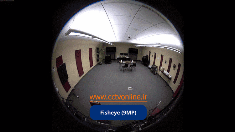 انواع نمایش تصویر دوربین مداربسته چشم ماهی (Fisheye)