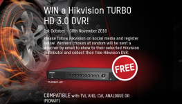 اهدای 1000 دستگاه DVR Turbo HD 3.0 در فروش زمستانی هایک ویژن